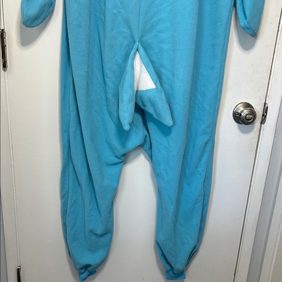 Narwhal Hooded Onesie Pajama Adult Size XL with Pockets - Picture 6 of 13